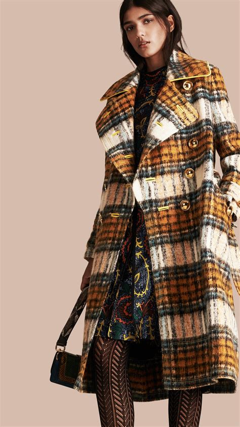 burberry plaid car coat|Burberry duffle coat women's.